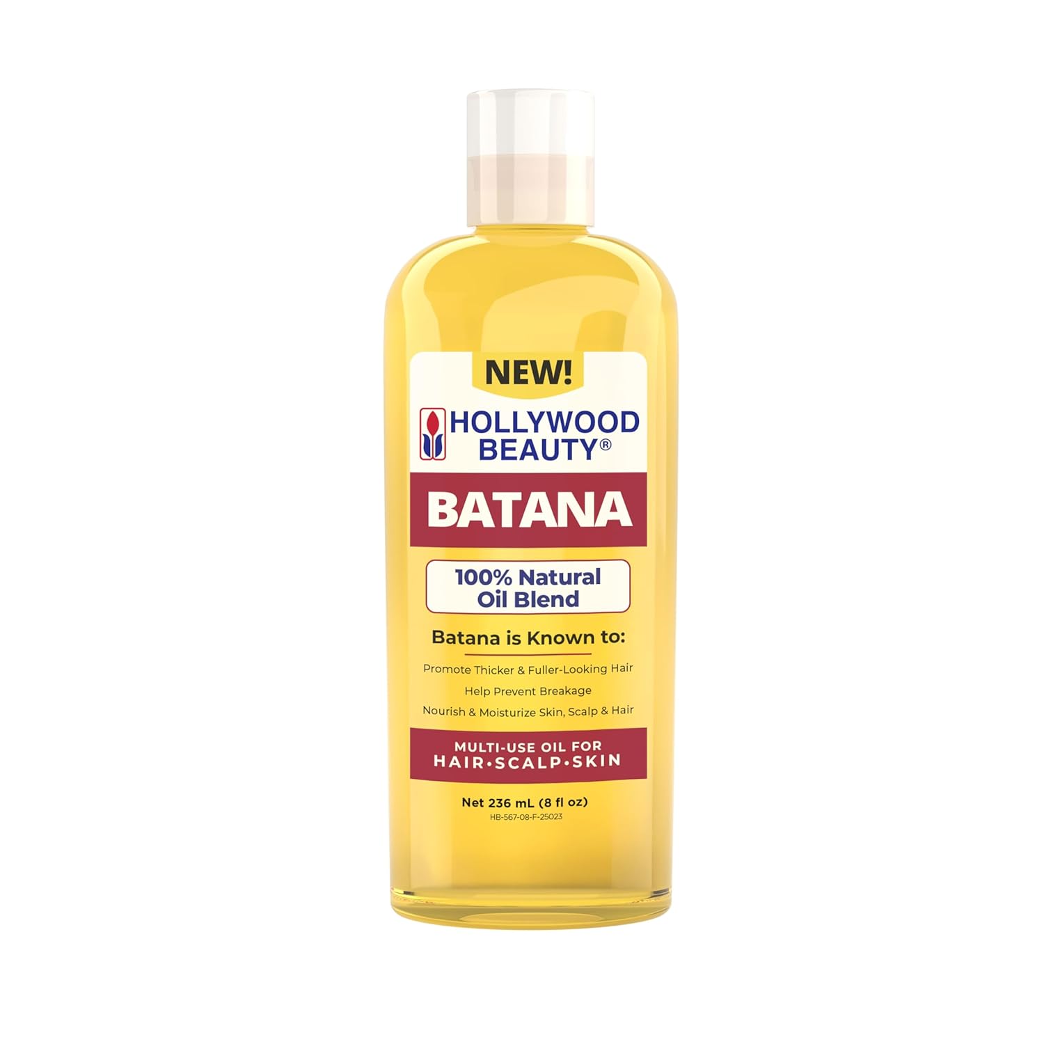Hollywood Beauty Batana Oil for Hair, Scalp and Skin 8oz